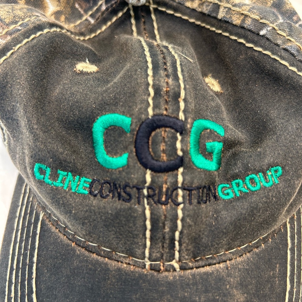 CCG Camouflage Baseball Cap, Vintage Construction Cap, One Size Fits All - Picture 2 of 11